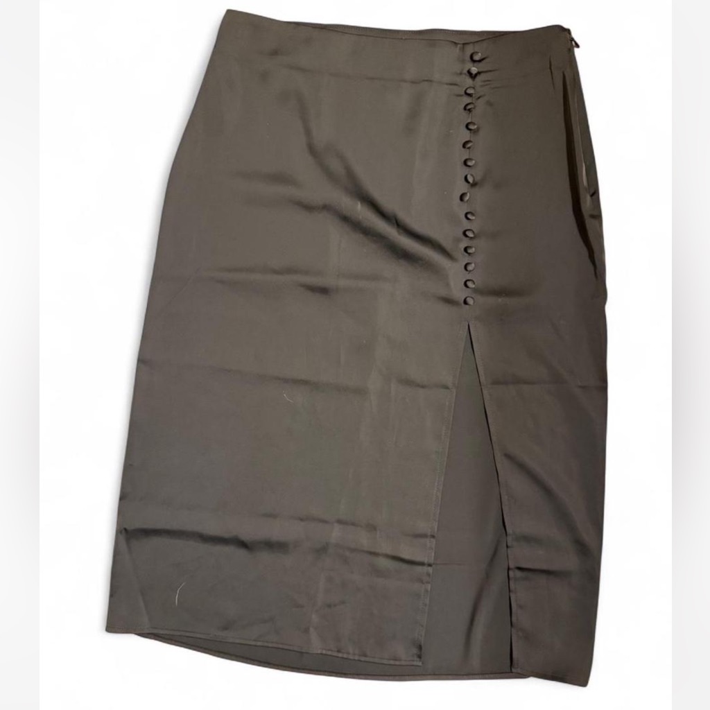 Forever 21 Black Buttoned Pencil Skirt